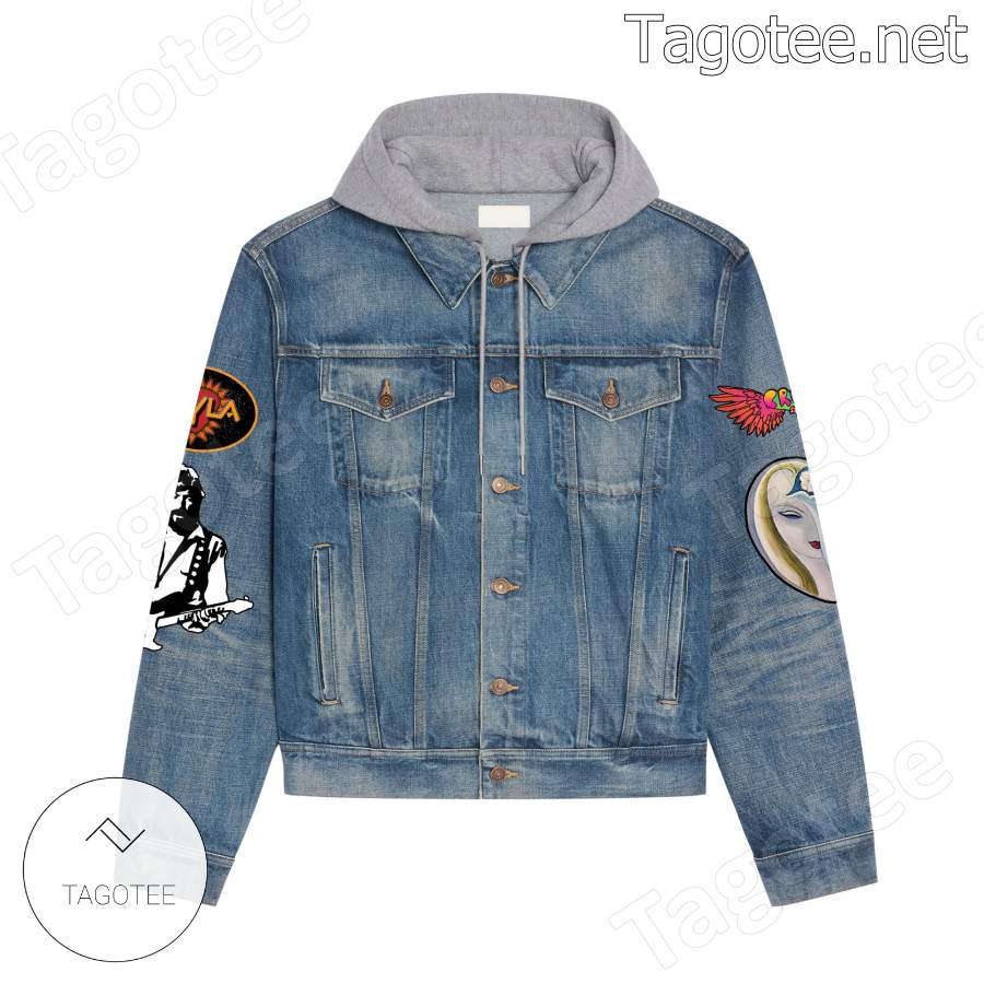 Eric Clapton Layla Darling Won't You Ease My Worried Mind Jean Jacket Hoodie a