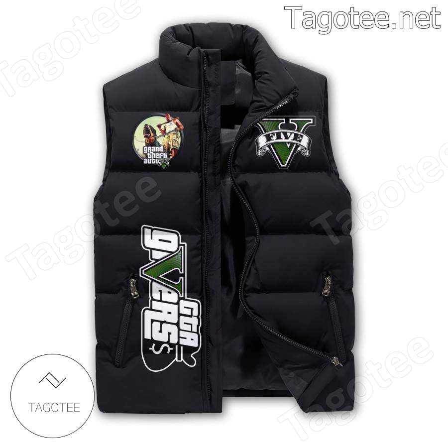 Grand Theft Auto You Forget A Thousand Things Every Day Puffer Vest a
