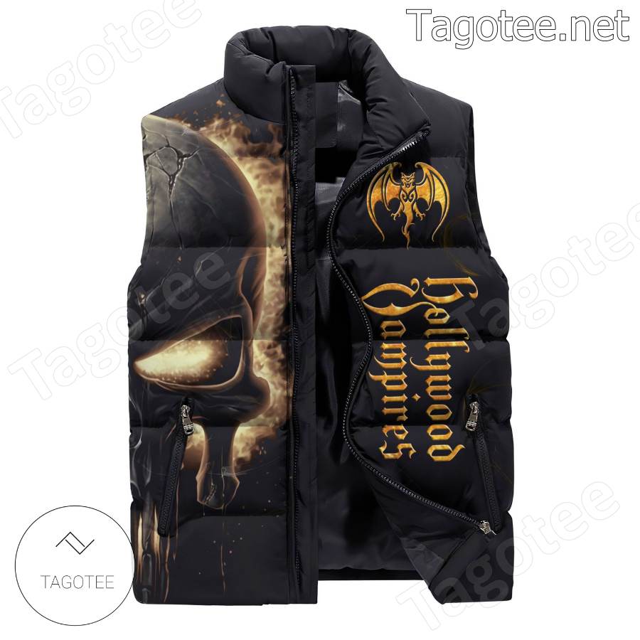 Hollywood Vampires Skull As Good As You Are As Bad As I Am Puffer Vest a