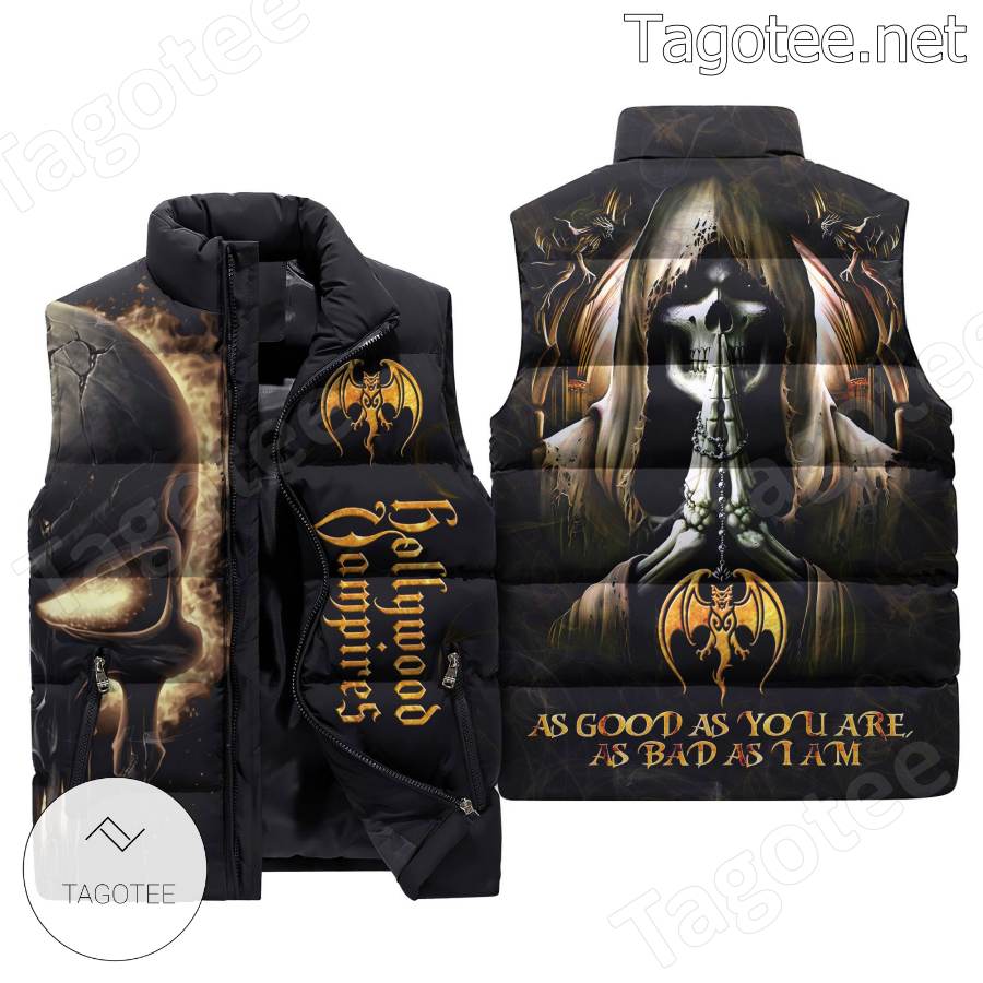 Hollywood Vampires Skull As Good As You Are As Bad As I Am Puffer Vest