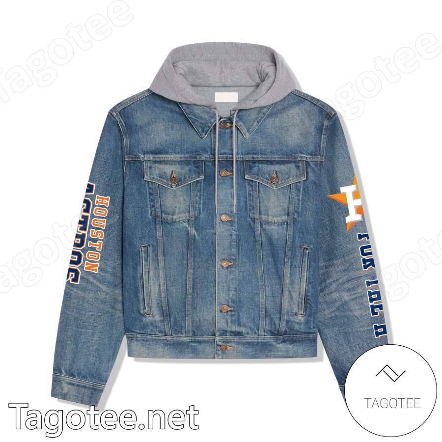 Houston Astros For The Astros Hooded Denim Jacket a