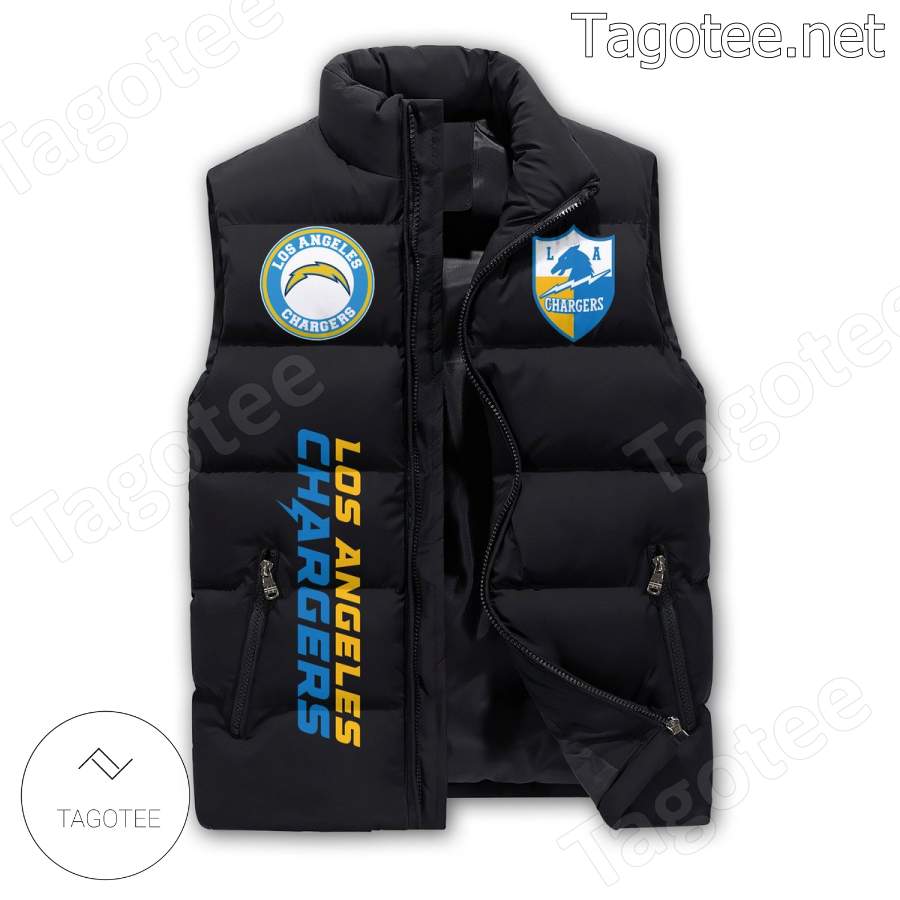 Los Angeles Chargers Bolt Up You Can Be Whoever You Want To Be Puffer Vest a