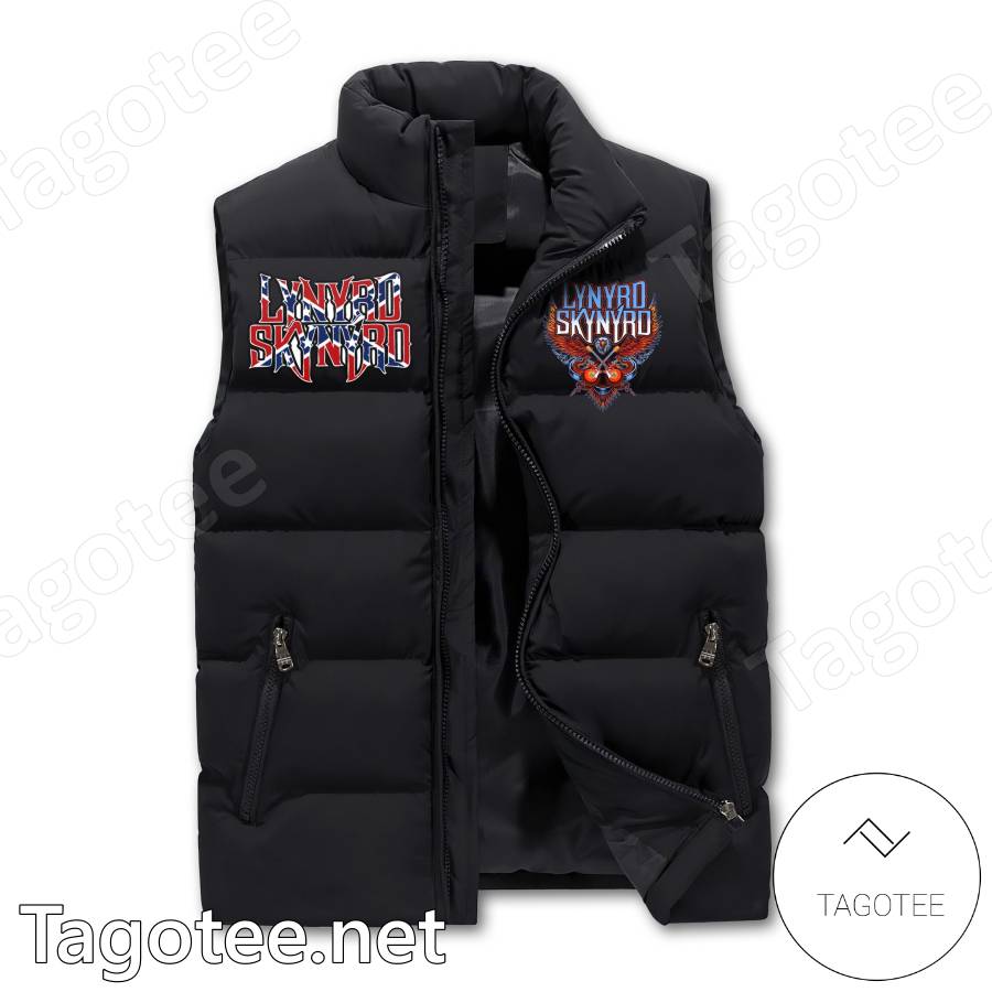 Lynyrd Skynyrd Take Your Time Don't Live Too Fast Puffer Vest a