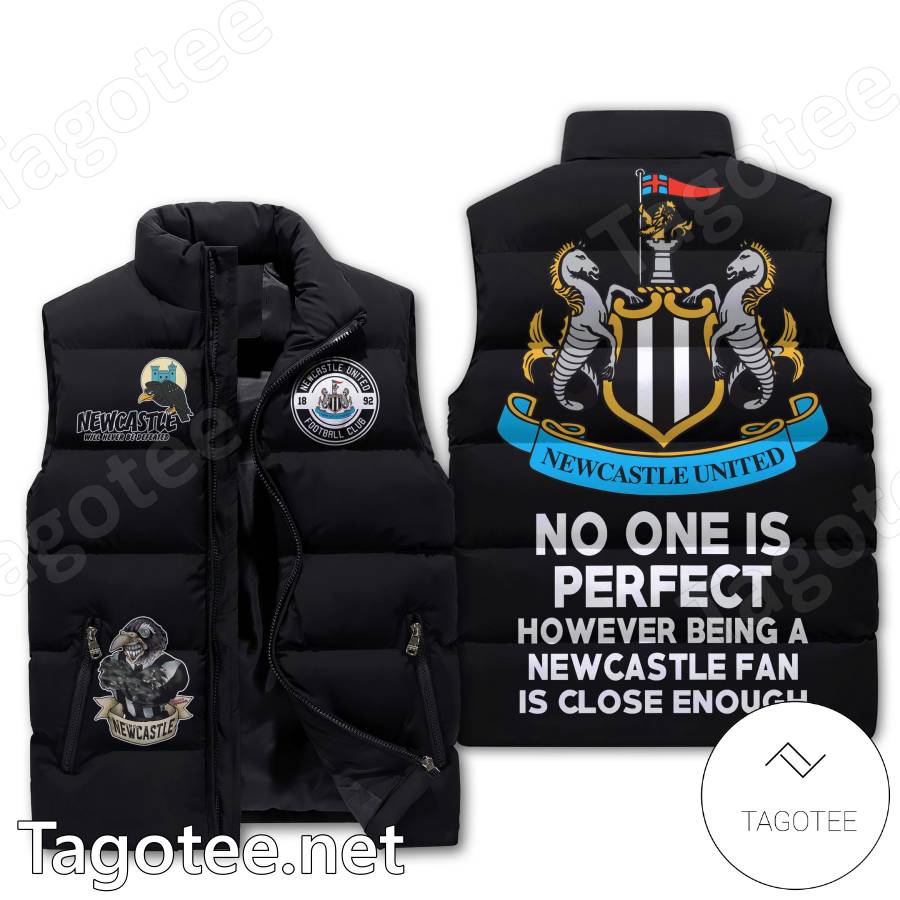 Newcastle United No One Is Perfect Puffer Vest
