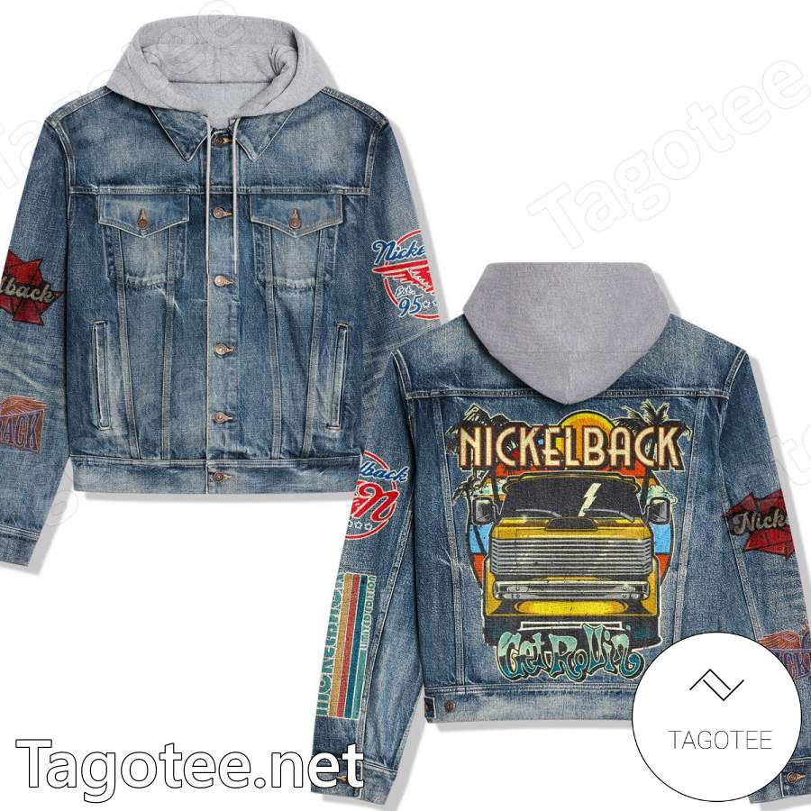 Nickelback Get Rollin' Hooded Denim Jacket