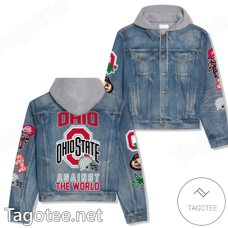 Ohio State Against The World Hooded Denim Jacket
