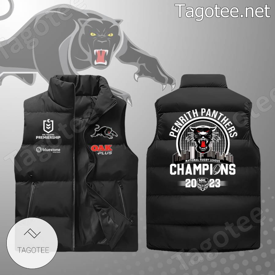 Penrith Panthers Nrl Champions 2023 Puffer Vest