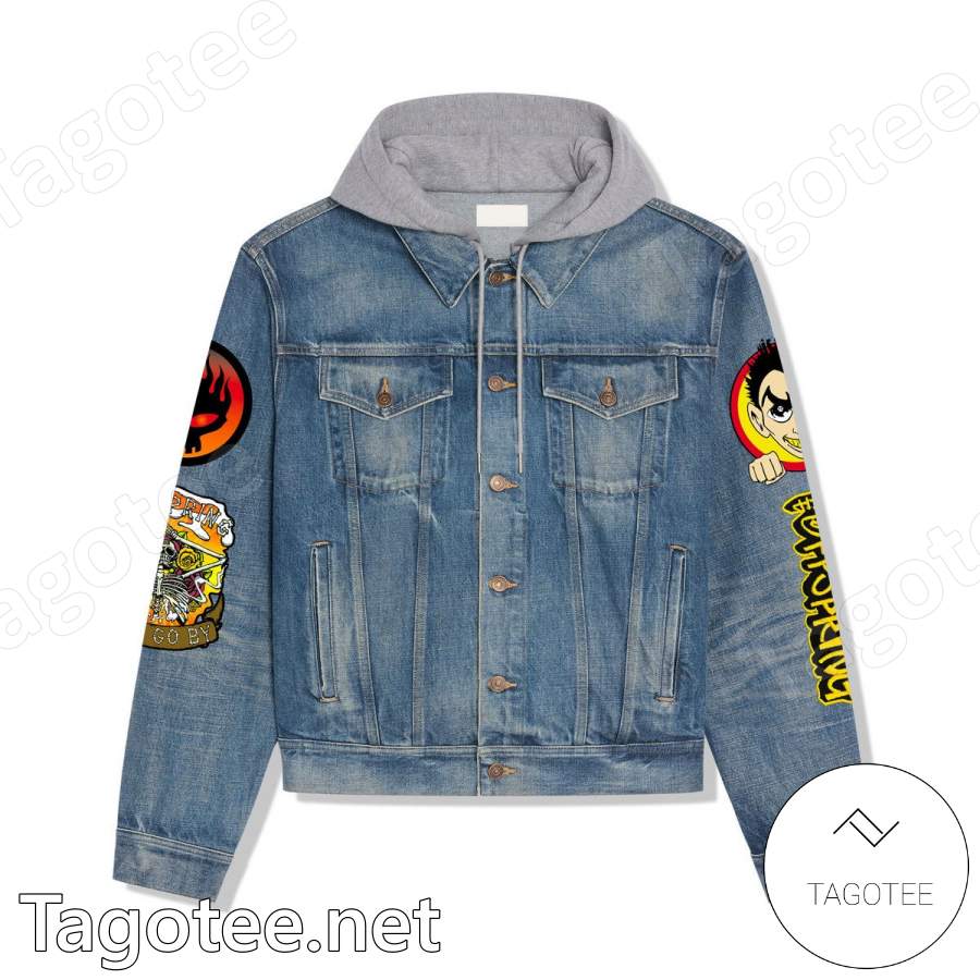 The Offspring Coming For You Hooded Denim Jacket a