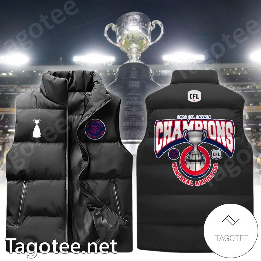 2023 Cfl Canada Champions Montreal Alouettes Puffer Vest