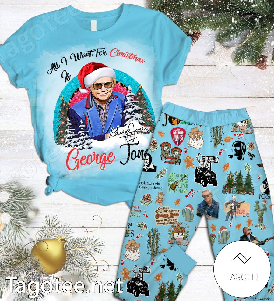 All I Want For Christmas Is George Jones Pajamas Set