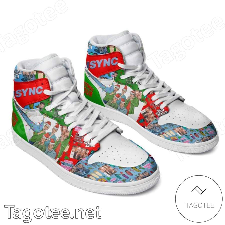 All I Want For Christmas Is Nsync Tour Air Jordan High Top Shoes a