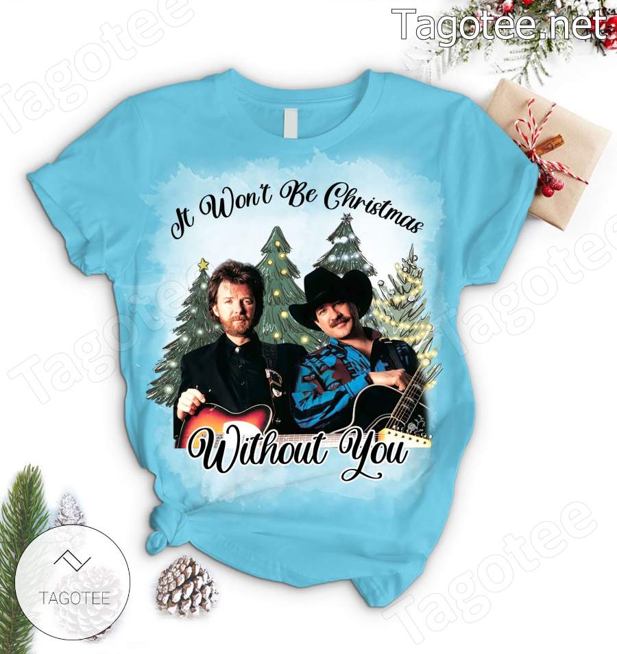 Brooks And Dunn It Won't Be Christmas Without You Pajamas Set a