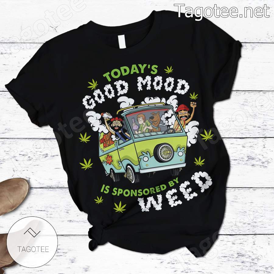 Cheech And Chong Scooby-doo Today's Good Mood Is Sponsored By Weed Pajamas Set a