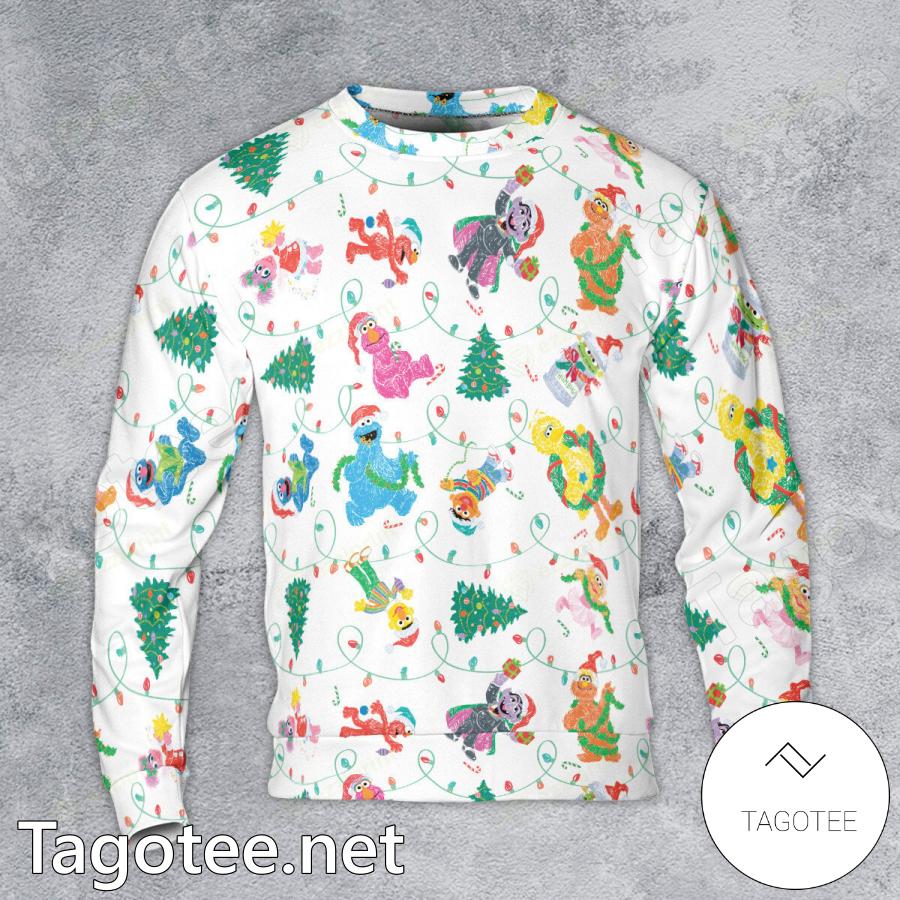 Christmas Tree Sesame Street Sweatshirt a