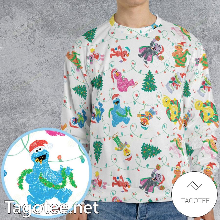 Christmas Tree Sesame Street Sweatshirt