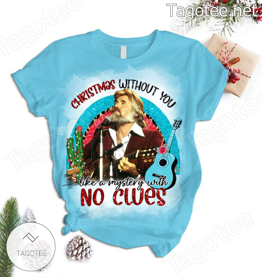 Christmas Without You Like A Mystery With No Clues Kenny Rogers Pajamas Set a