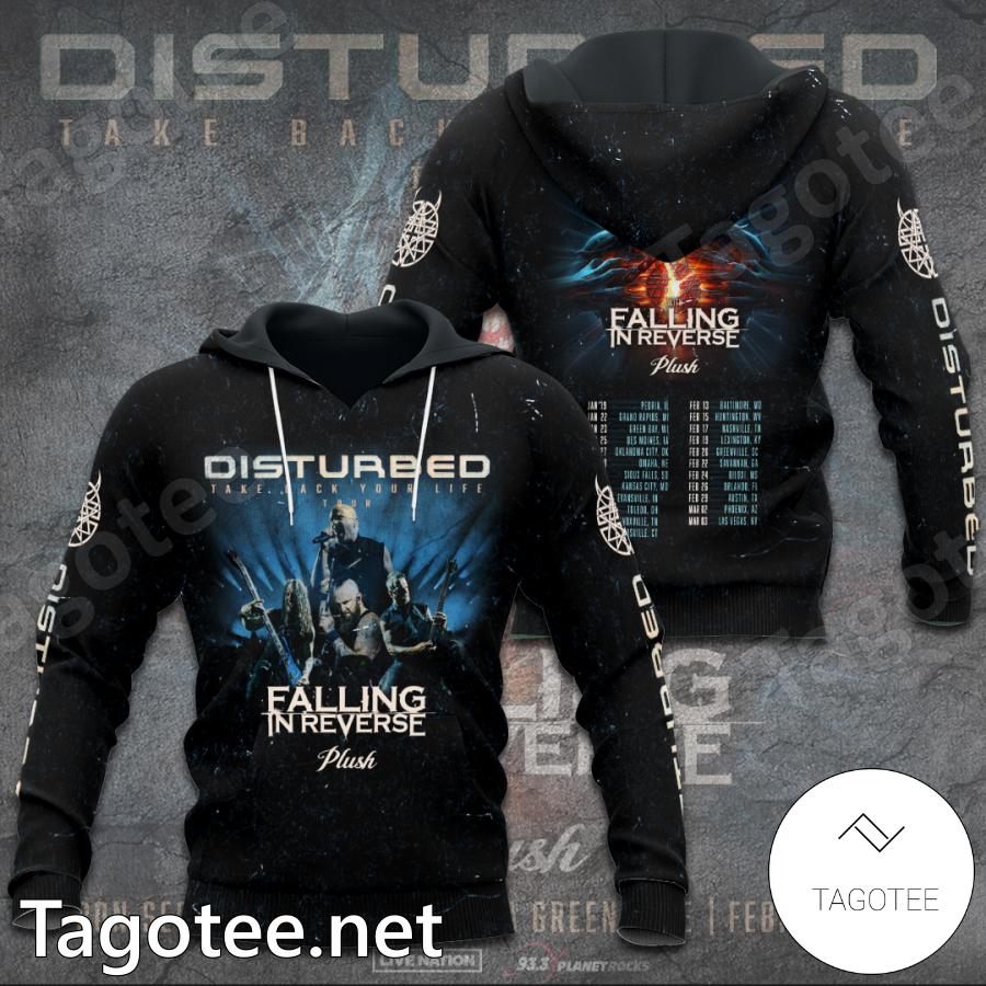 Disturbed Take Back Your Life Falling In Reverse Plush T-shirt, Hoodie a