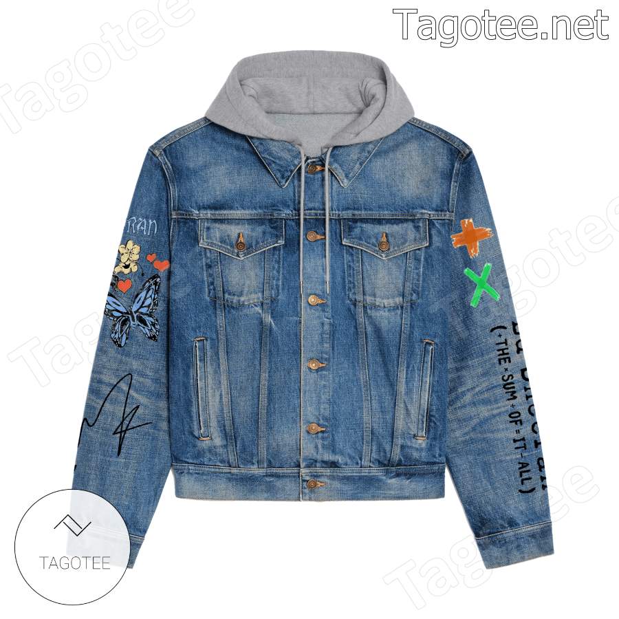 Ed Sheeran We Keep This Love In A Photograph Hooded Jean Jacket a