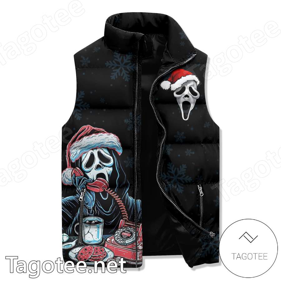Ghostface What's Your Favorite Christmas Movie Puffer Vest a
