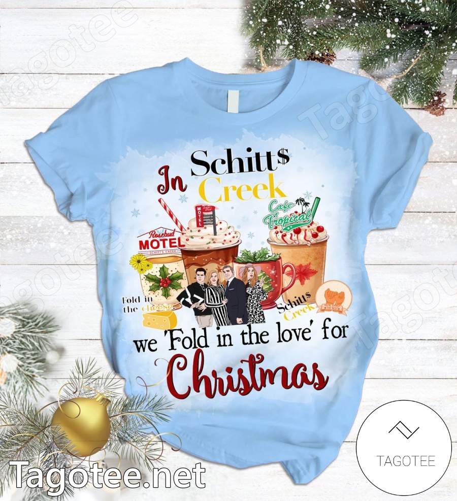 In Schitt's Creek We Fold In The Love For Christmas Pajamas Set a