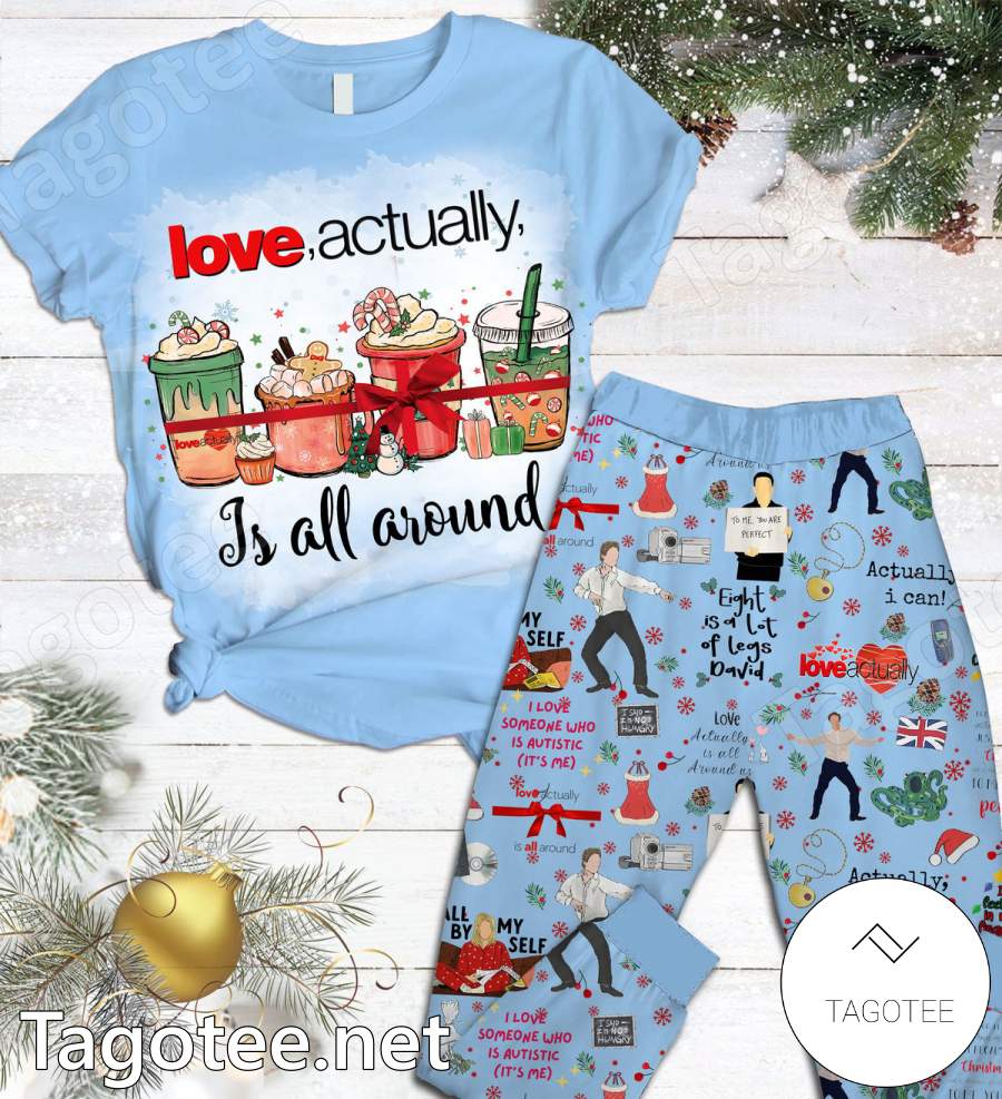 Love Actually Is All Around Pajamas Set