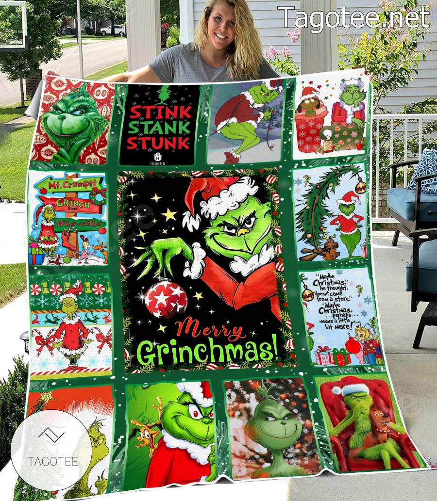 Merry Grinchmas Grinch Xmas Blanket