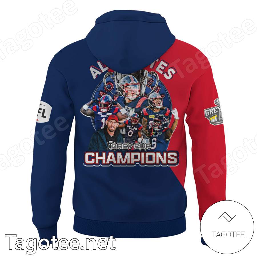 Montreal Alouettes Grey Cup Champions Hoodie a