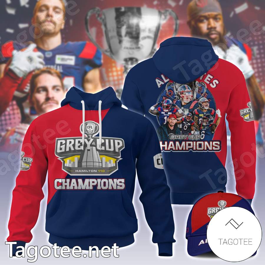Montreal Alouettes Grey Cup Champions Hoodie