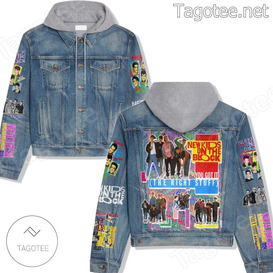 New Kids On The Block You Got It The Right Stuff Hooded Jean Jacket