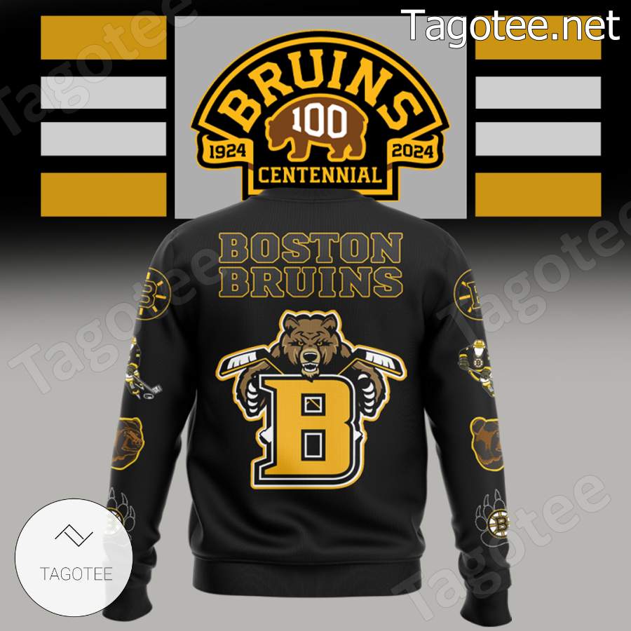 Nhl Boston Bruins 100 Centennial 1924-2024 Sweatshirt a