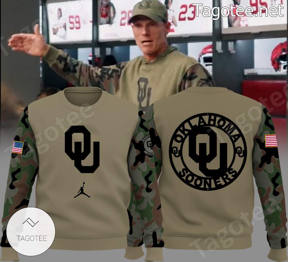 Oklahoma Football Veteran Camo Sweatshirt