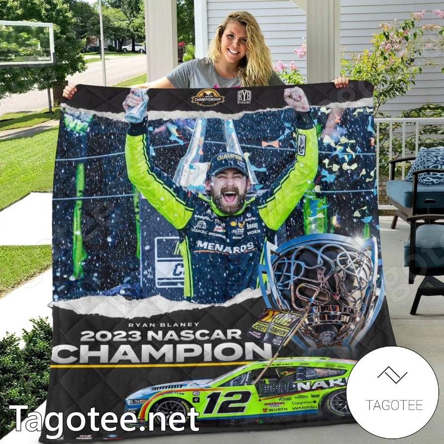 Ryan Blaney Team Penske 2023 Nascar Champion Blanket