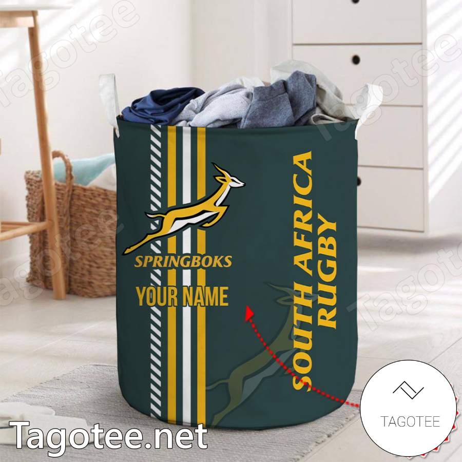 Springboks South Africa Rugby World Cup Personalized Laundry Basket a