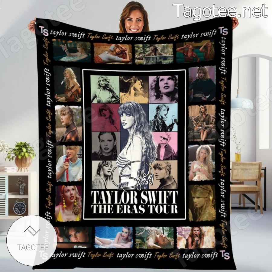 Taylor Swift The Eras Tour Photo Collage Blanket