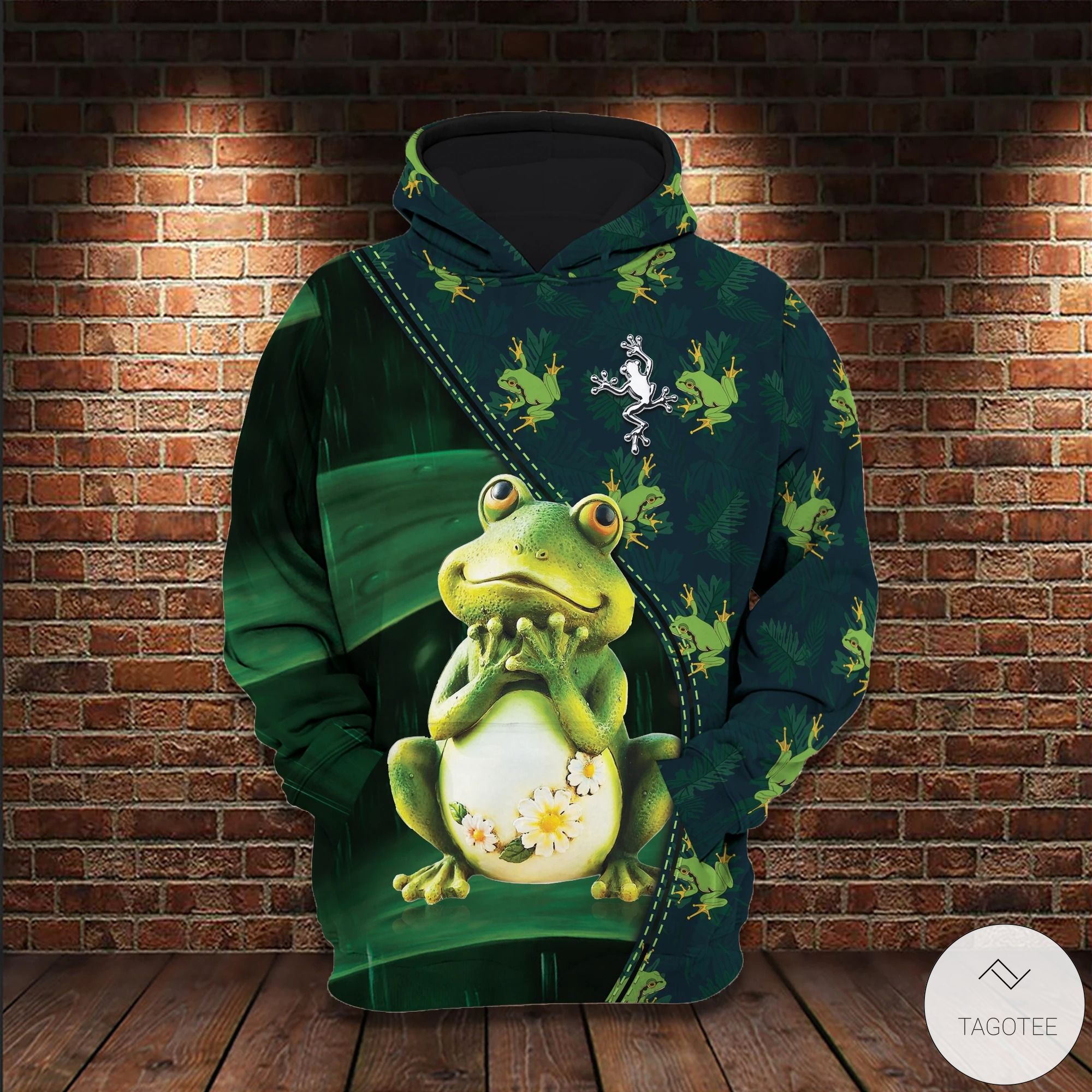 Frog 3D All Over Print Hoodie