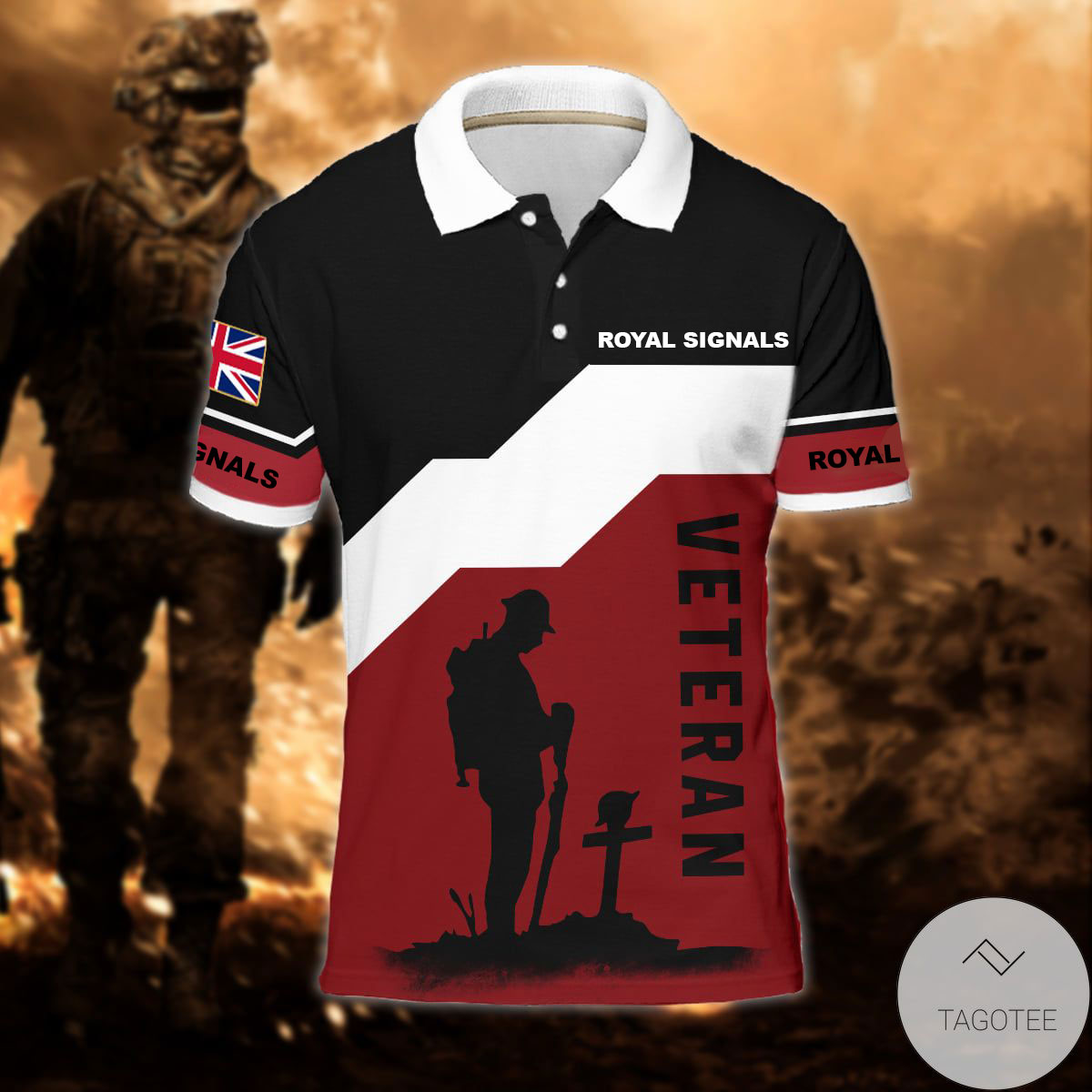 United Kingdom Royal Signals Veteran Polo Shirt - EmonShop
